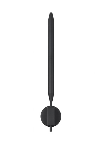 Odin 8W 1 LED Outdoor Wall Mount 28 Inch Tall and 5 Inch Wide by Elegant - OD401W28BK