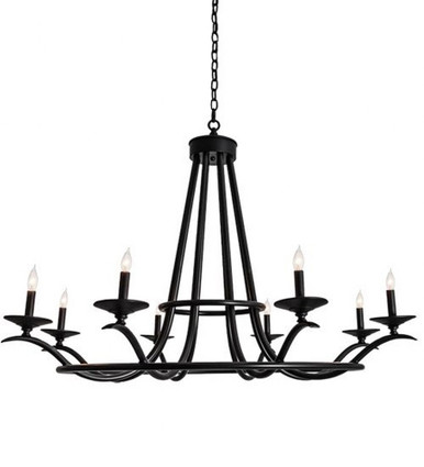 Octavia 8 Light Chandelier 38 x 48 Inch by Meyda Tiffany 225442 - 225442