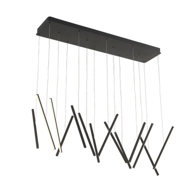 Chute LED Light Medium Linear Pendant by Kuzco LP14840-BK-UNV-010 - LP14840-BK-UNV-010