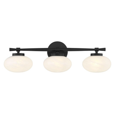 Barrow 3 Light Bath Vanity 8 Inch Tall and 25 Inch Wide by Savoy House - 8-1050-3
