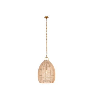 Willow 1 Light Chain Hung Pendant 27.75 and 17.72 Inch Wide by Innovations - 671-1P-GD-18NT