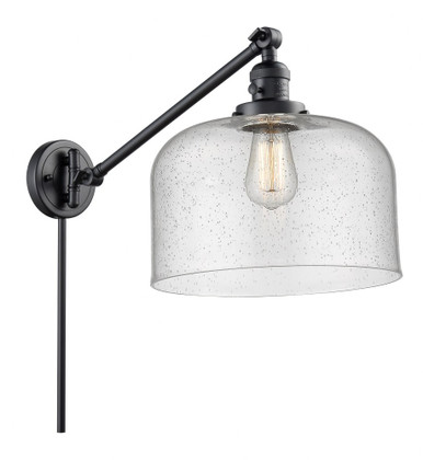 Bell 1 Light Swing Arm Wall Sconce 13 Inch Tall by Innovations - 237-G7L-L