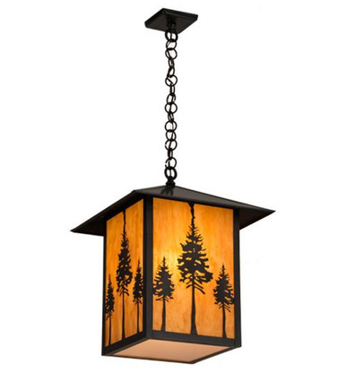 Great Pines 28W 1 LED Square Pendant 24 x 23 Inches by Meyda Tiffany - 179594