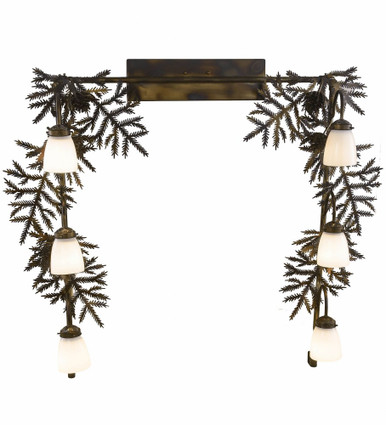 Pine Branch 6 Light Bath Vanity 40 x 40 Inches by Meyda Tiffany - 197109