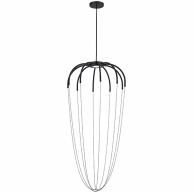 Perla 20W 1 LED Large Pendant by Dainolite - PEA-2020LEDP-MB
