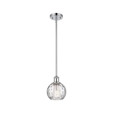 Athens Water Glass 100W 1 LED Mini Pendant 8 Tall and 6 Wide by Innovations - 516-1S-G1215-6-LED