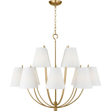 Marina 12 Light Chandelier 34 Inch X 40 Inch Wide by Visual Comfort Studio - CC18412