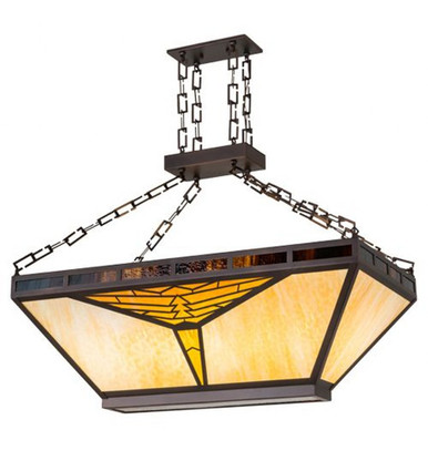 Nuevo Mission 9 Light Inverted Pendant 39 x 24 Inches by Meyda Tiffany - 175804