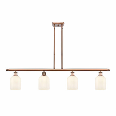 Bridal Veil 4 Light Stem Hung Island48 Inch Wide by Innovations - 516-4I-G559-5-GL
