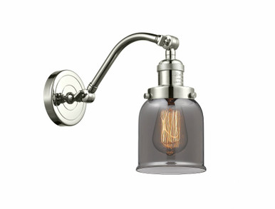 Bell 1 Light Adjustable Wall Sconce 11.5 Inch X 5 Inch Wide by Innovations - 515-1W-PN-G53