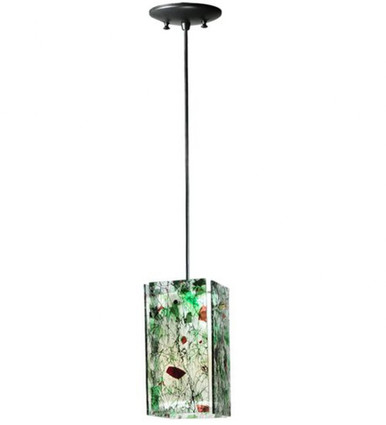 Metro Parade 1 Light Square Mini Pendant 15 x 7 Inches by Meyda Tiffany - 111351