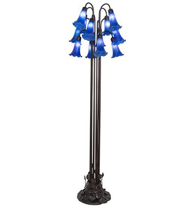 Pond Lily 12 Light Floor Lamp 63 In H and 20 In W by Meyda Tiffany 15895 - 15895