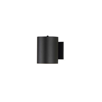 Outpost 7.25 Inch 12W 1 LED Outdoor Wall Mount with Photocell by Maxim - 26101BK/PHC