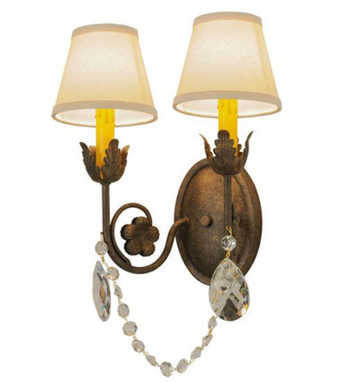 Antonia 2 Light Wall Sconce 17 x 12 Inches by Meyda Tiffany - 150959