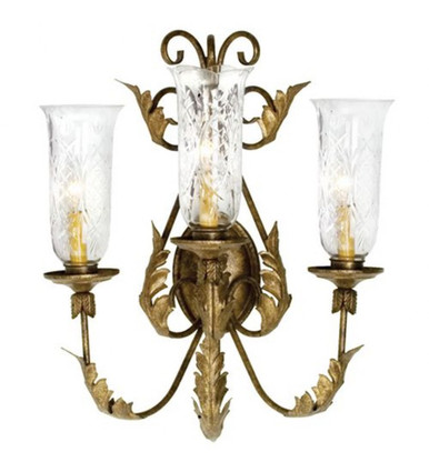 French Elegance 3 Light Wall Sconce 22 x 21 Inches by Meyda Tiffany - 120226