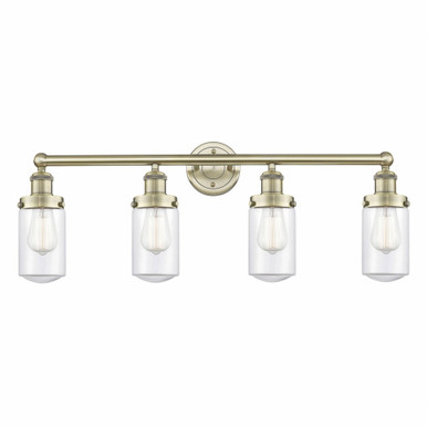 Dover 4 Light Industrial Vanity Light 33.5 Inch Wide by Innovations - 616-4W-DO