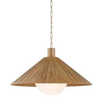 Woodside 1 Light Pendant 18.5 Inch Tall and 32 Inch Wide by Troy - F1432-PBR