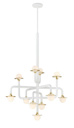 Tubular 11 LED Light Large Chandelier by George Kovacs - P5511-706-L