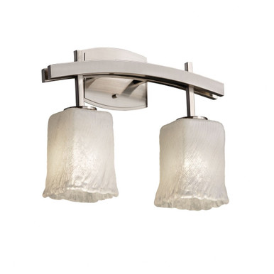 Veneto Luce Archway 2 Light Square Whtw Vanity Light by Justice Design - GLA-8592-26-WHTW