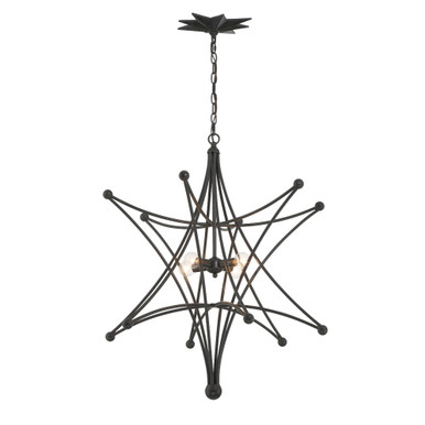 Astro 4 Light Large Chandelier by Crystorama - 9236-BK