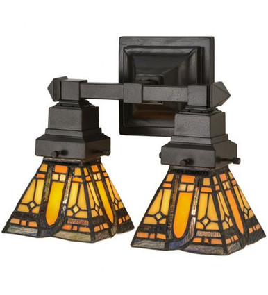 Sierra Prairie Mission 2 Light Wall Sconce by Meyda Tiffany - 153633