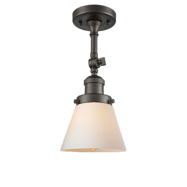 Cone 1 Light Adjustable Semi Flush Mount 14.75 X 6.25 Inch by Innovations - 201F-G6
