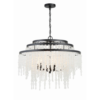 Poppy 6 Light Large Chandelier by Crystorama - POP-A5076-MK-FR