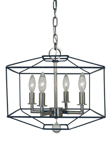 Isabella 4 Light Mini Chandelier by Framburg - 5304 PN/MBLACK
