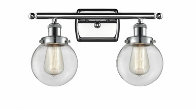 Beacon 2 Light Bath Vanity 11 Inch Tall and 16 Inch Wide by Innovations - 916-2W-PC-G202-6