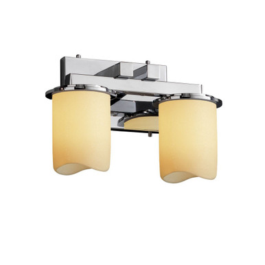 Candlearia Dakota 2 Light Cream Cylinder Vanity Light by Justice Design - CNDL-8772-14-CREM