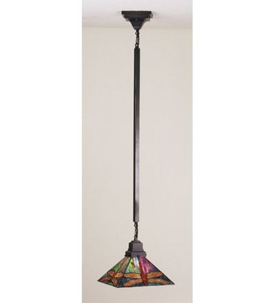 Prairie Dragonfly 1 Light Medium Pendant by Meyda Tiffany - 48288