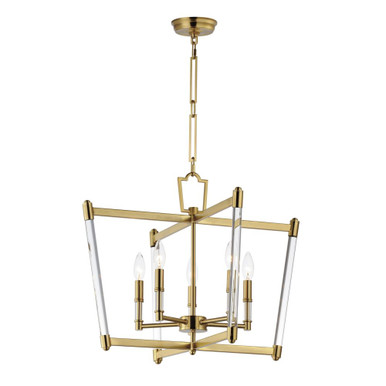 Lucent 5 Light Medium Caged Chandelier by Maxim - 16103CLHR