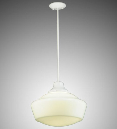 Revival Schoolhouse With Traditional Globe 1 Light  Chandelier By Meyda Tiffany - 245696
