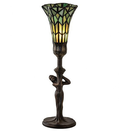Pond Lily 1 Light Accent Lamp 15 In H and 4 In W by Meyda Tiffany 259396 - 259396