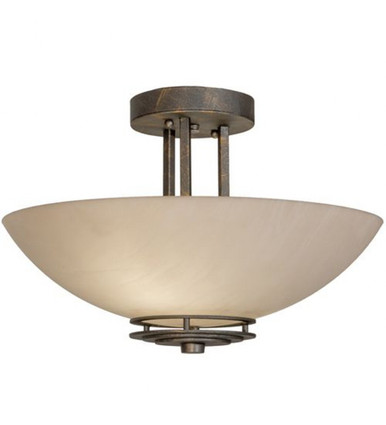 Thurston 2 Light Semi Flush Mount 10 x 15 Inches by Meyda Tiffany - 255161