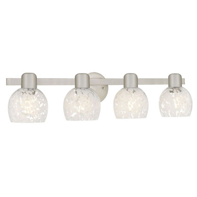 Layton 4 Light Bath Vanity 7.25 Inch Tall and 30.5 Inch Wide by Quoizel - LAY8630BN