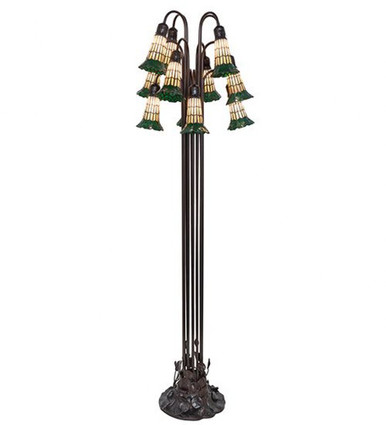 Pond Lily 12 Light Floor Lamp 63 In H and 20 In W by Meyda Tiffany 251699 - 251699