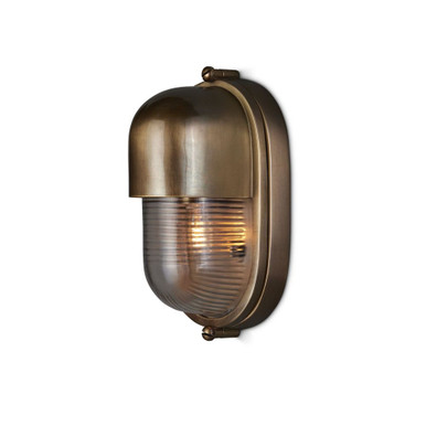 Maritime 1 Light Outdoor Wall Sconce 8.5 x 4.75 Inches by Currey Company - 5500-0049