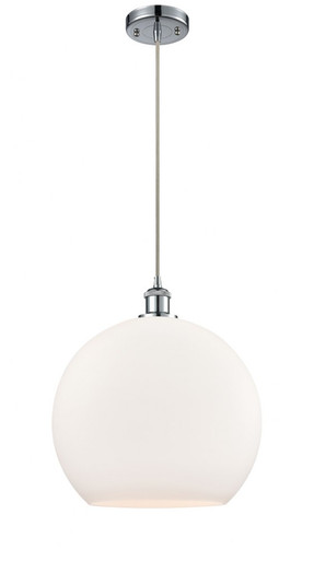 Athens 1 Light Medium Pendant 18.38 Inch Tall by Innovations - 516-1P-PC-G121-14
