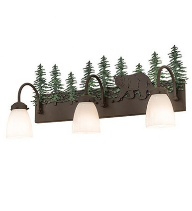 Lone Bear 3 Light Bath Vanity 13 x 27 Inches by Meyda Tiffany - 257189