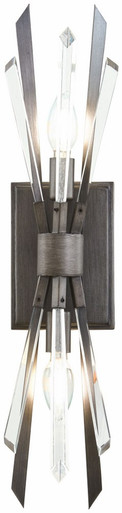 Elsa 2 Light Wall Sconce 22.13 Inch Tall by Minka Metropolitan - N1941-766