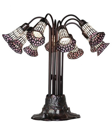 Pond Lily 10 Light Table Lamp 24 In H and 25 In W by Meyda Tiffany 261672 - 261672