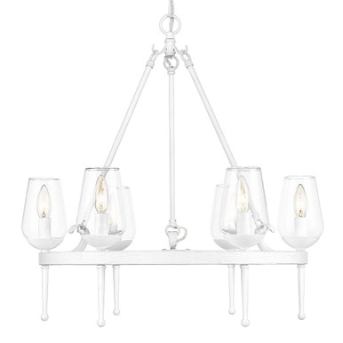 Regent 6 Light Medium Chandelier by Golden - 1210-6 TWP