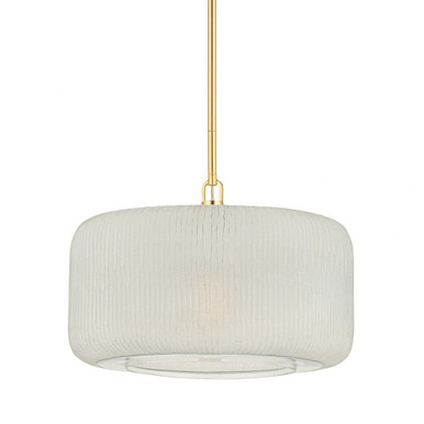 Beechurst 1 Light Large Pendant 20 Inch Wide by Hudson Valley - 7020-AGB