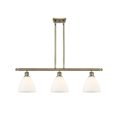 Bristol 100W 3 LED Stem Hung Glass Island 10 X 36 Inch Wide by Innovations - 516-3I-GBD-75-LED