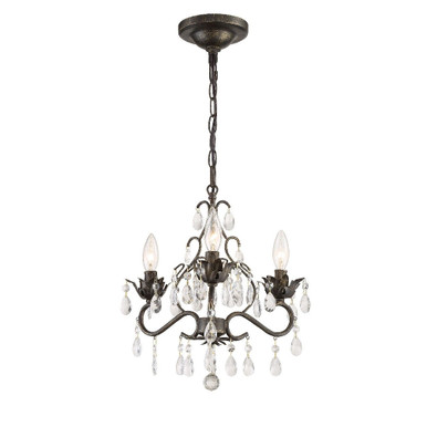 Paris Market 3 Light Mini Chandelier by Crystorama - 4534