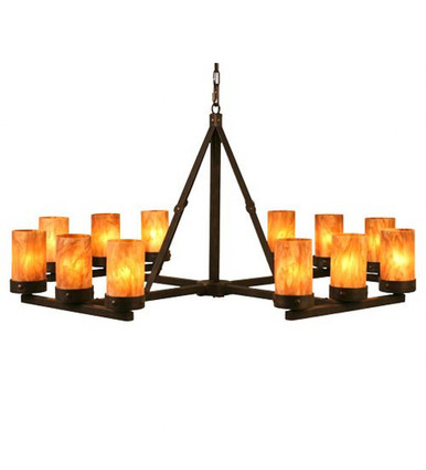 Parker 12 Light Chandelier 24 x 48 Inches Wide by Meyda Tiffany - 115643