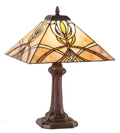 Glasgow Bungalow 1 Light Table Lamp 18 x 18 Inches by Meyda Tiffany - 244266
