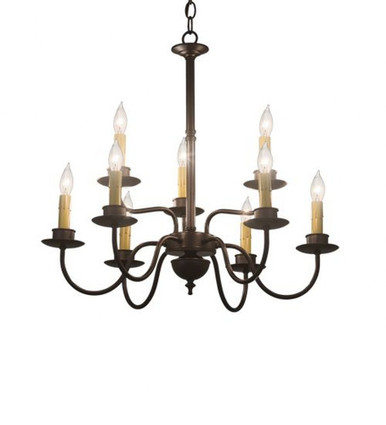 Ean 9 Light 2 Tier Chandelier 27 x 24 Inches Wide by Meyda Tiffany - 199600