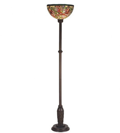 Romance Rose  Torchiere 70.5 Inch H and 14 Inch W by Meyda Tiffany - 14879